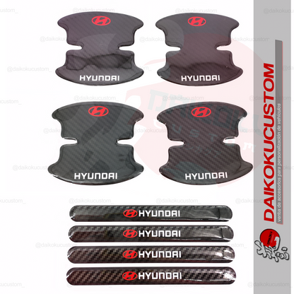 Protector Manilla + Tope Puerta Hyundai 8pcs Adhesivo
