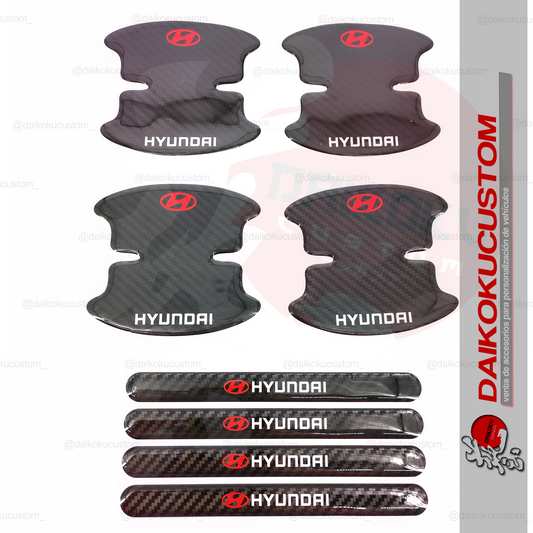 Protector Manilla + Tope Puerta Hyundai 8pcs Adhesivo