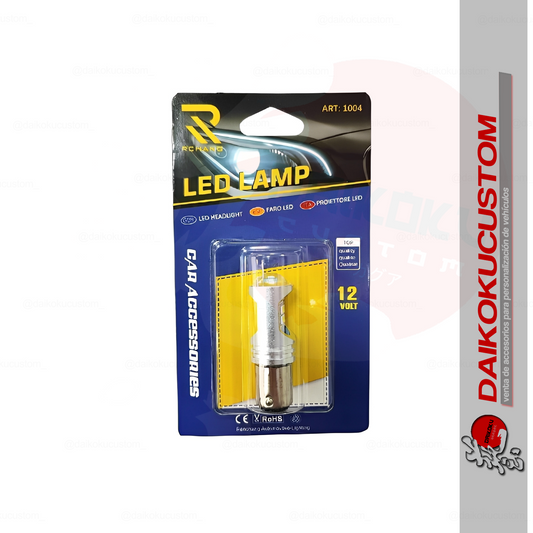 1 Ampolleta 12 Led Lupa S25 2 Contacto 69b