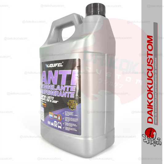 Anticongelante Y Refrigerante Verde 20% Auto Liquifel 4 Litros