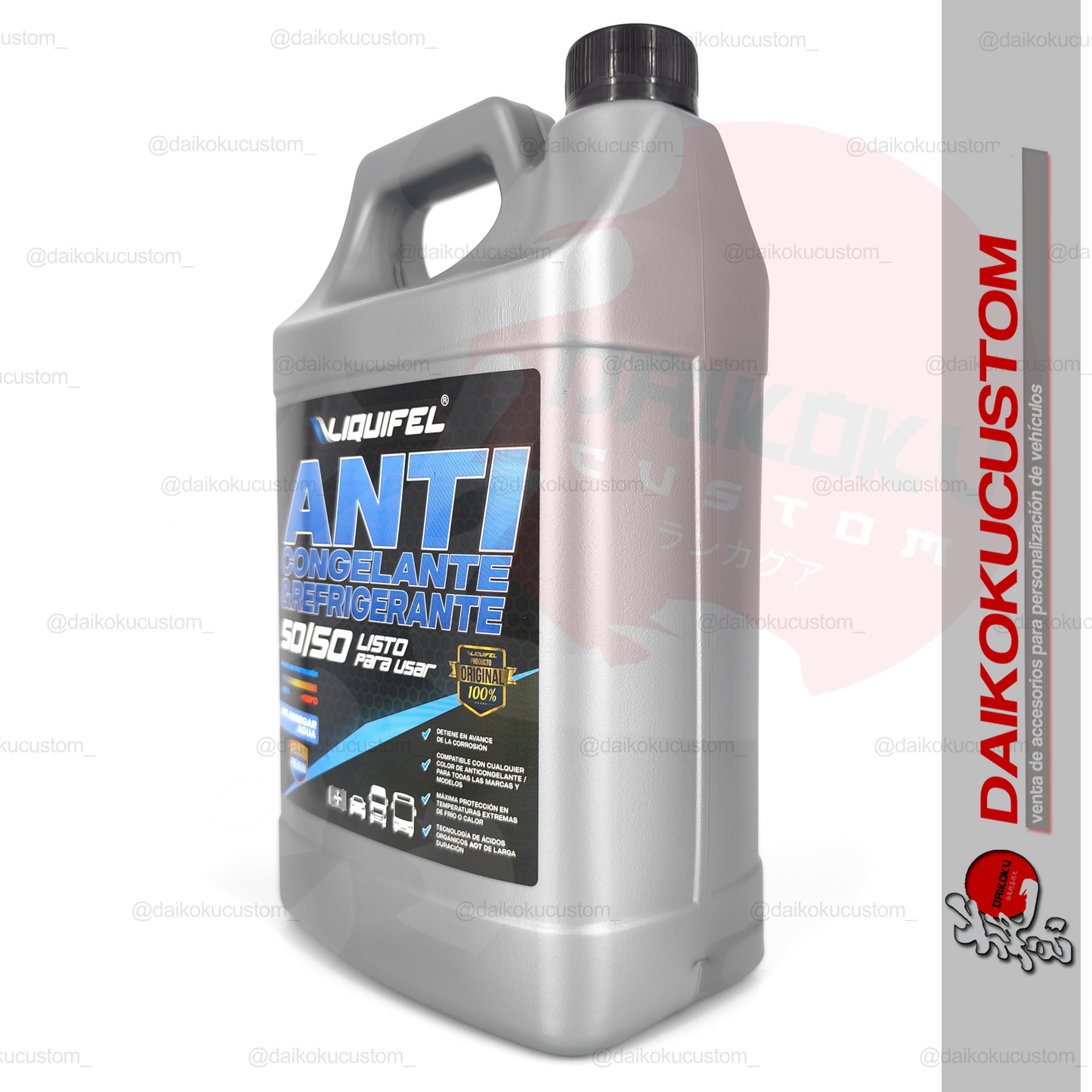 Anticongelante Y Refrigerante Verde 50% Auto Liquifel 4 Litros