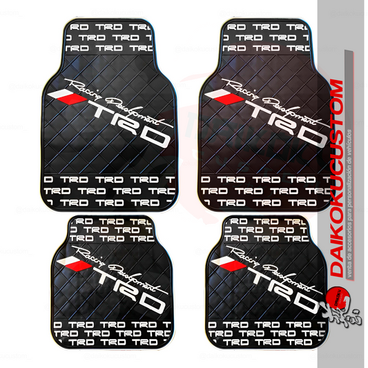 Cubre Piso Goma Trd 4pcs Letras Blancas