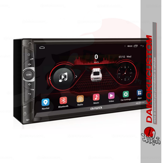 Radio 2 Din Android Pantalla Touch HD De 7 Pulgadas Aiwa AWA502BT Bluetooth