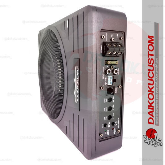 Subwoofer Amplificado Plano 600w 10" Yl101g + Kit Cables