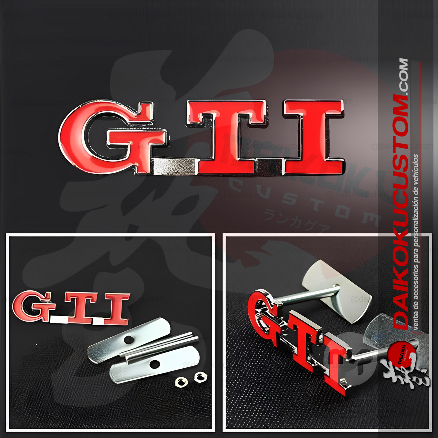 Emblema Apernado Frontal GTI