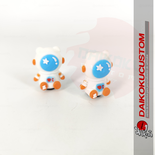 Set 2 Tapa Valvula Aire Figura Astronauta