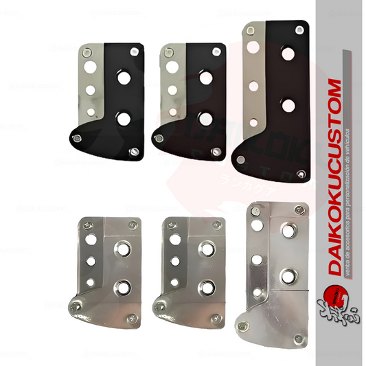 Cubre Pedales Eco M2 Cromados 2 Tonos