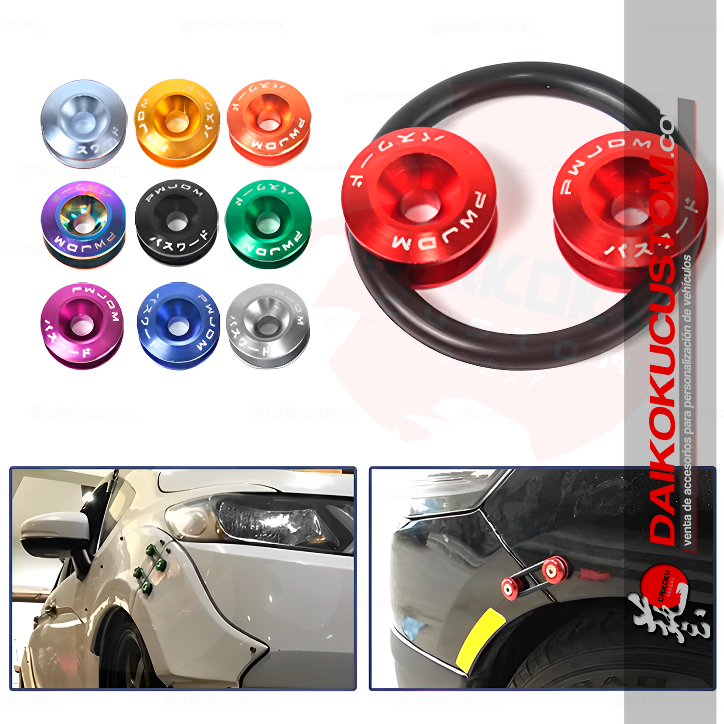 Sujetador Plano + Elasticos Parachoque