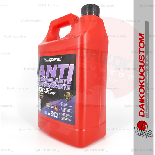 Anticongelante Y Refrigerante Rojo 20% Auto Liquifel 4 Litros