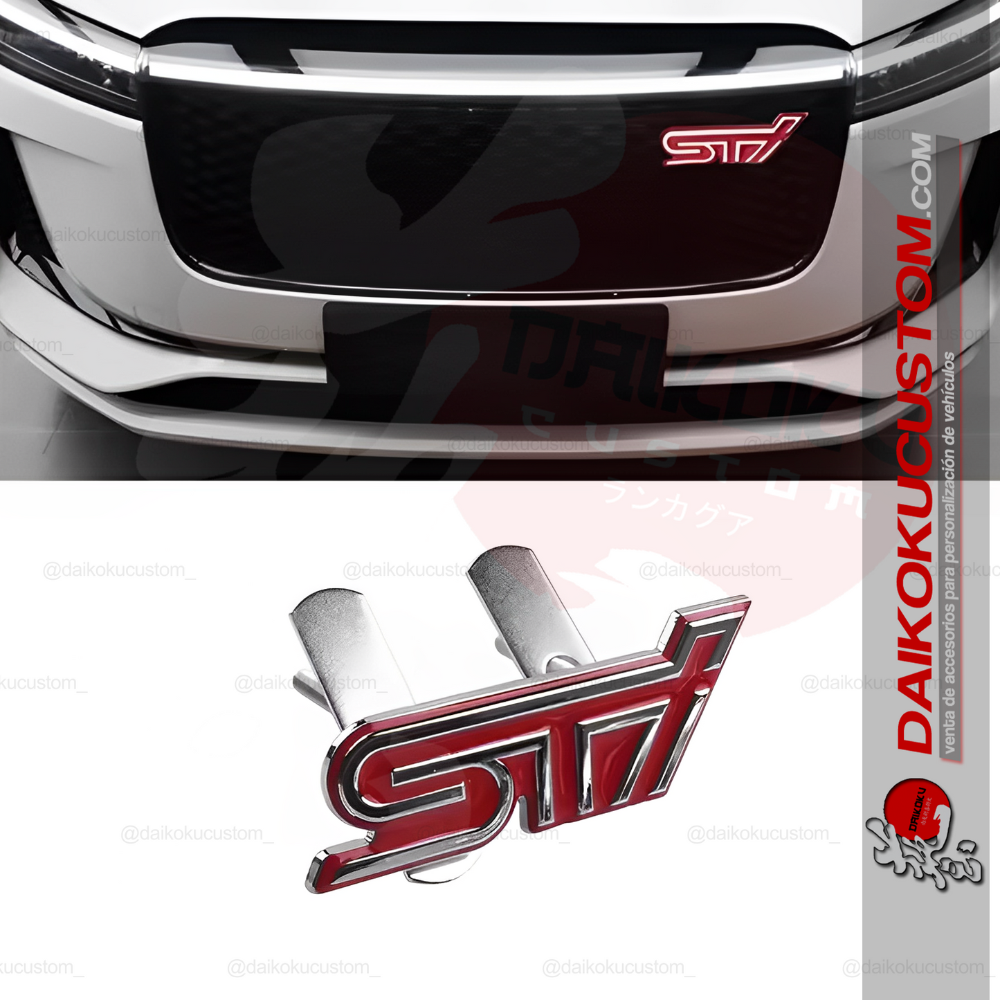 Emblema Apernado Frontal STI
