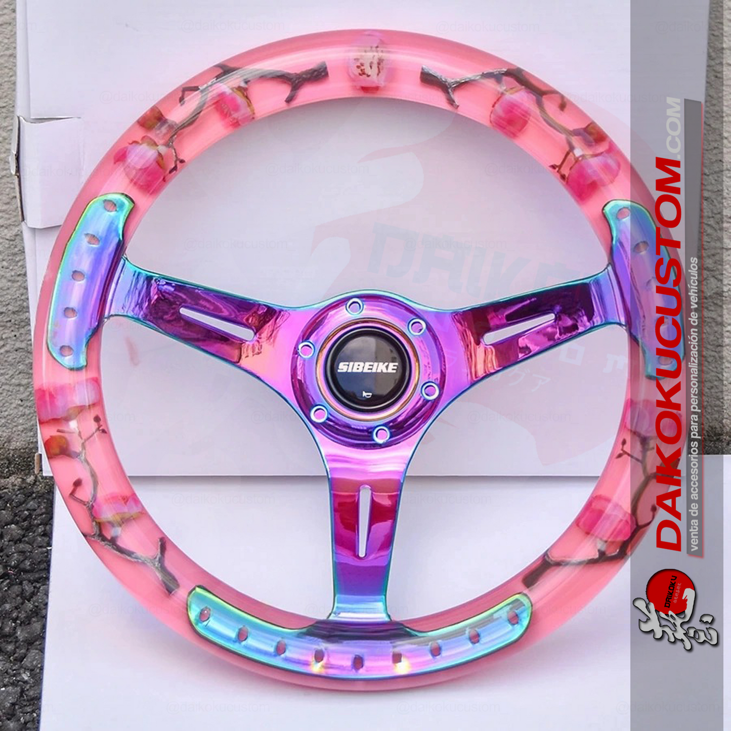 Volante Deportivo Sakura Tornasol Rosado