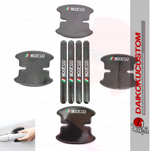 Protector Manilla Puerta Sparco 8pcs Adhesivo