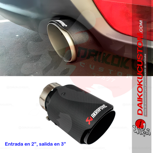 Cola Escape Akrapovic 2 Carbono Mate Simple