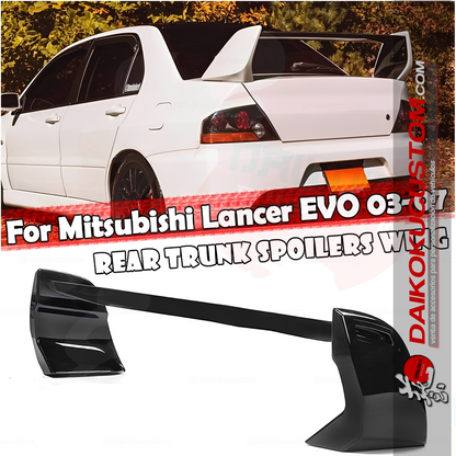 Aleron Spoiler Mitsubishi Lancer Evo 7 8 9 Glx Negro Brillante Plastico