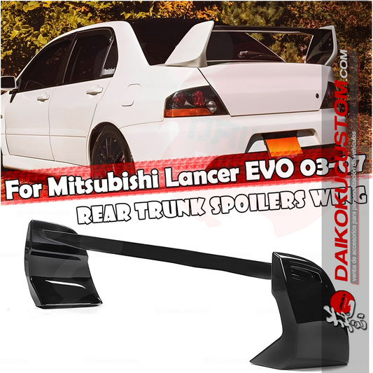 Aleron Spoiler Mitsubishi Lancer Evo 7 8 9 Glx Negro Brillante Plastico