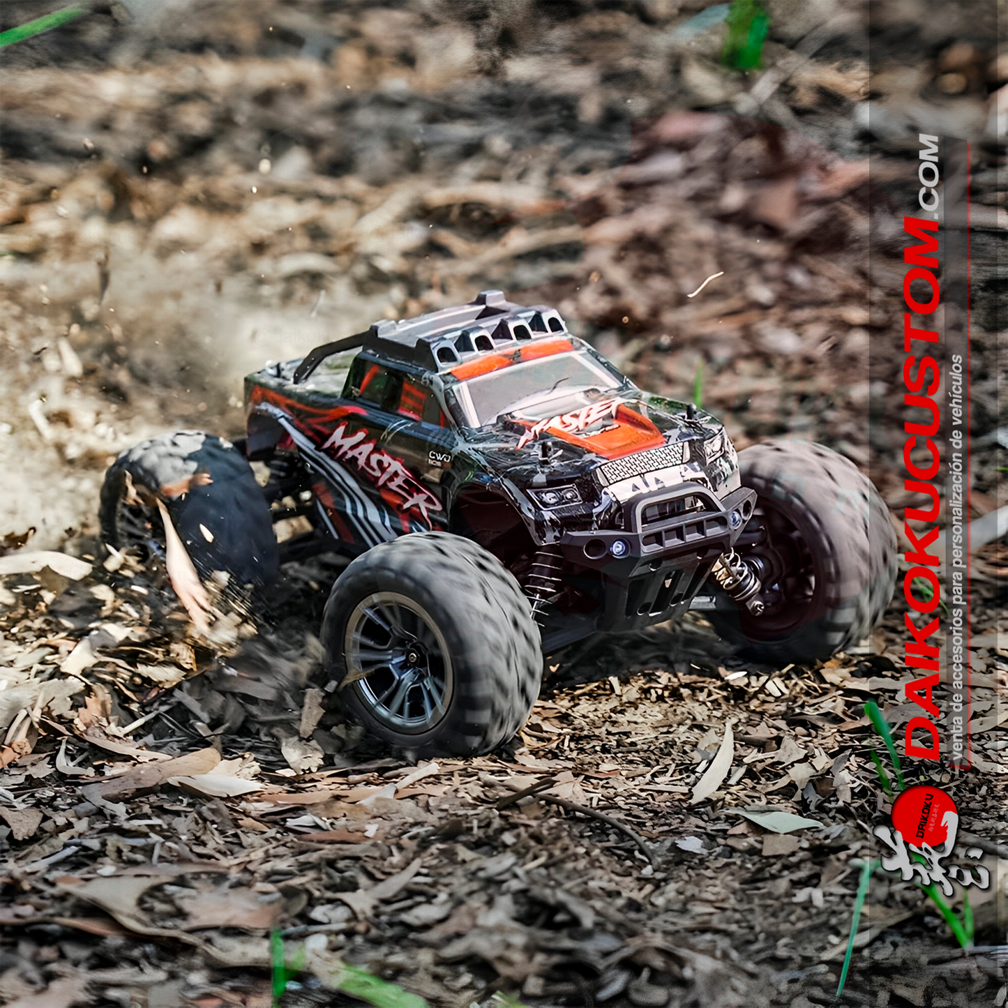 Auto Escala 1:16 Rc 4x4 KF11 Eco Protegido Todo Terreno Rojo