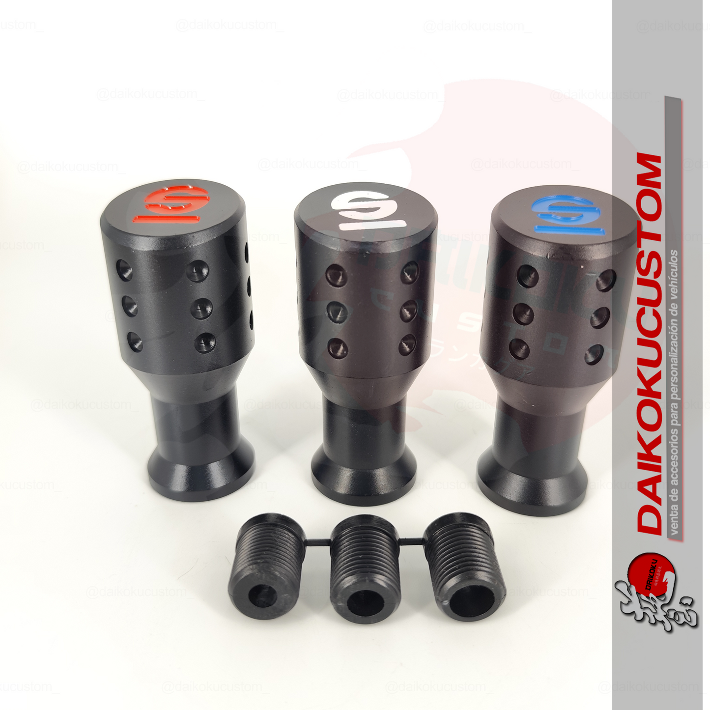 Pomo Sparco Negro Diferentes Colores H54-9