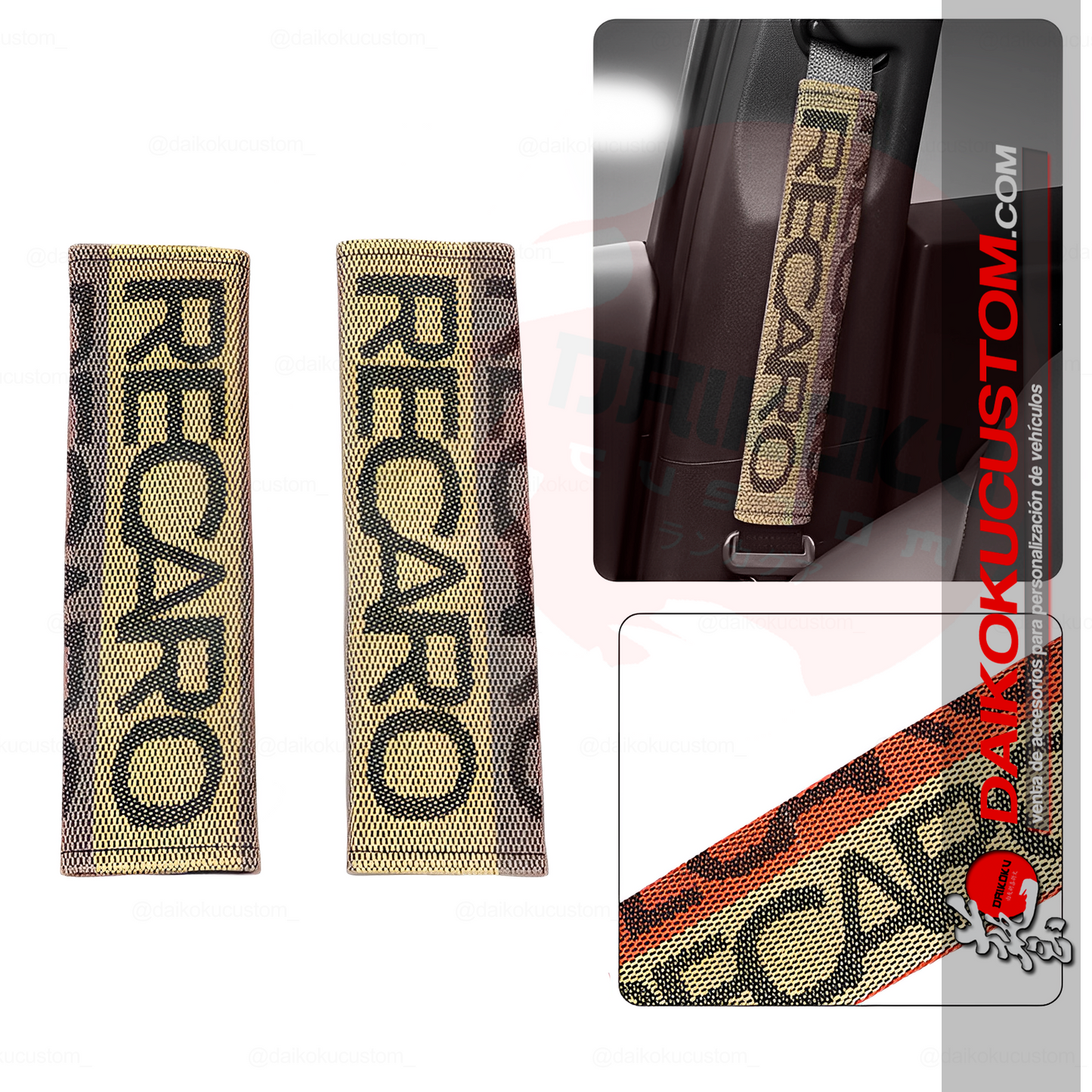 Cubre Cinturon Recaro Tela X2 (Par)