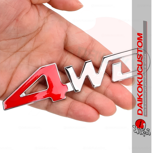 Emblema Adhesivo Trasero 4wd