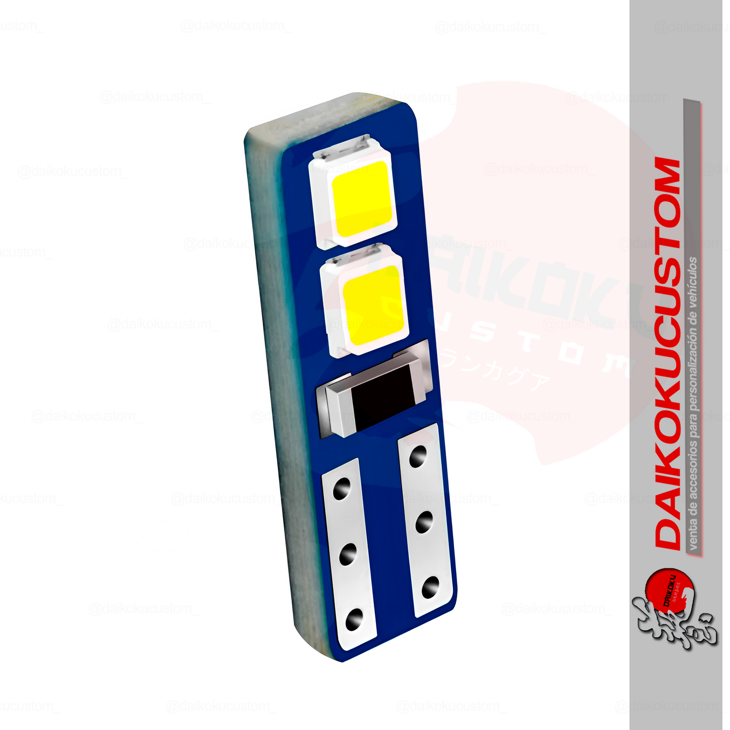 1 Ampolleta Led T5 Plana De 4 Led Blanco