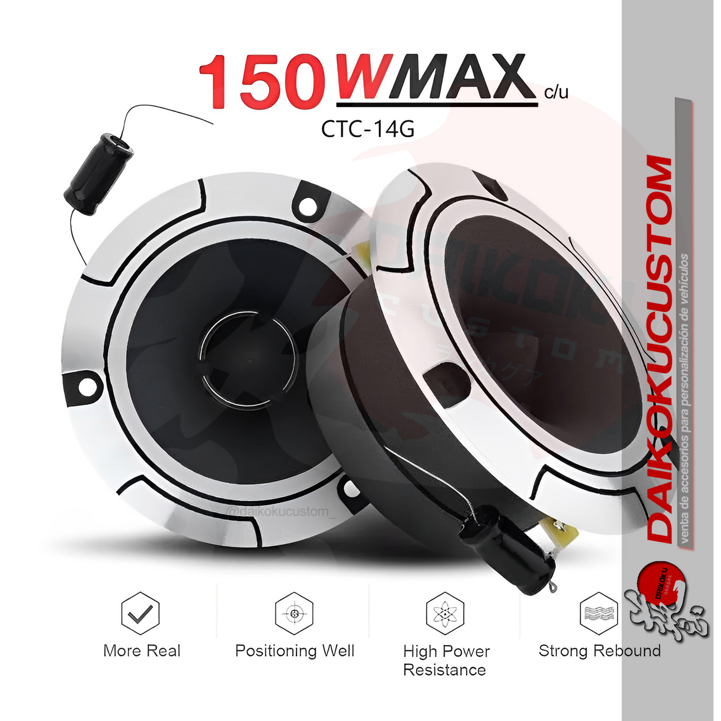 Tweeter Bala Pervoi CTC-14G 300w Total 4"