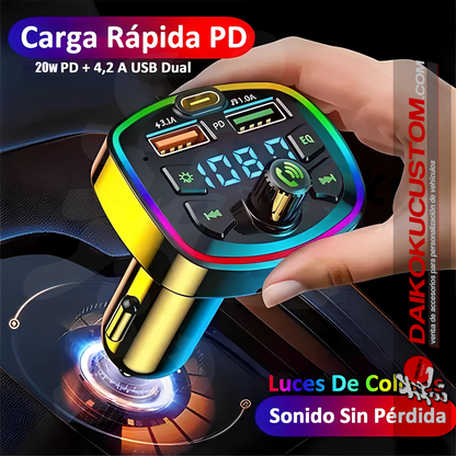 Receptor Transmisor RGB Q7 Bluetooth 20w 12-24v Cenicero