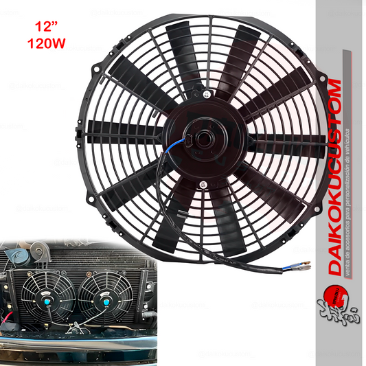 Electro-Ventilador 12" Universal 120w Aspa Recta