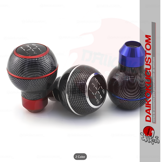 Pomo Carbono Redondo Diferentes Colores H54-11