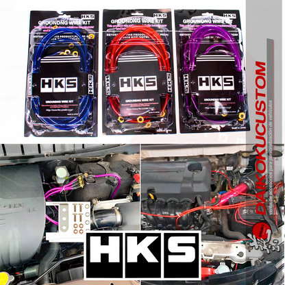 Ground Kit Cables Tierra HKS 5 Puntas