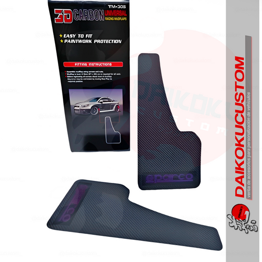 Set 2 Guardabarros Guardafango Lluvia Sparco (Grandes)