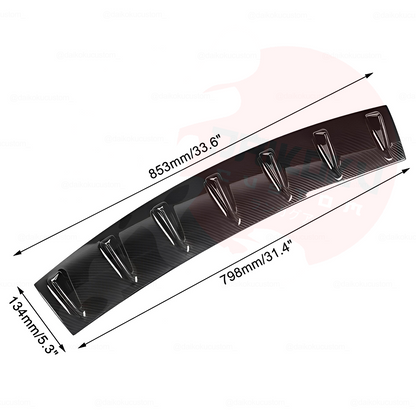 Difusor 7 Puntas Parachoque Carbono