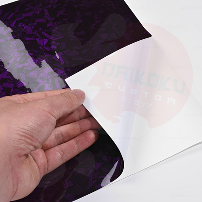 Vinilo Carbono Forjado Morado 1mt x 1.52mt Adhesivo