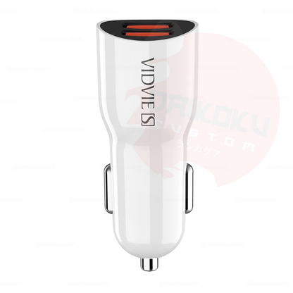 Cargador Celular Usb 2.4a + Cable Lightning Vidvie Cc02 09507