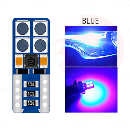 1 Ampolleta Led T10 De 8 Led Plana Colores