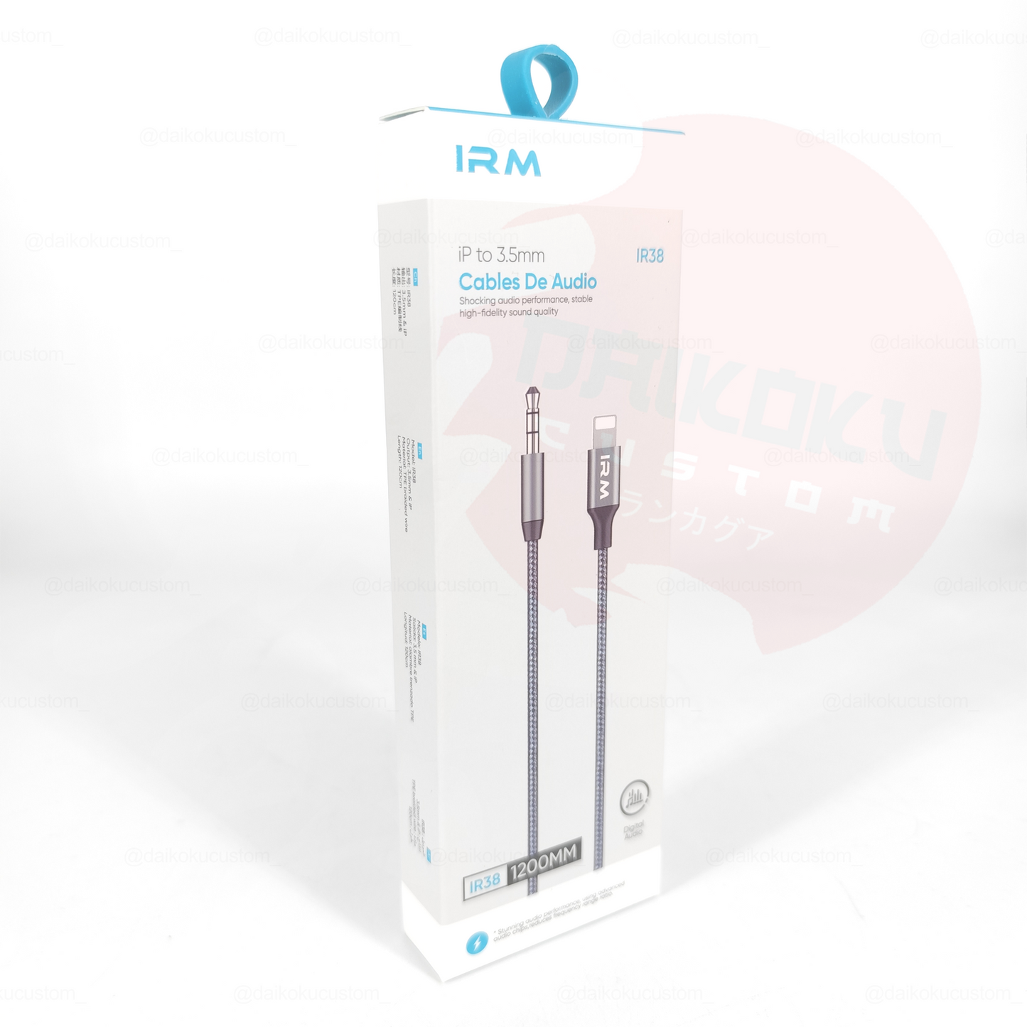 Cable Audio Auxiliar 120cm Lighting A 3.5 Mm iPhone Irm Ir38 61182