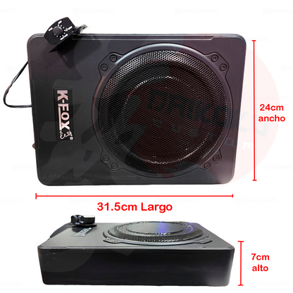 Subwoofer Amplificado Plano 600w K-Fox 8"