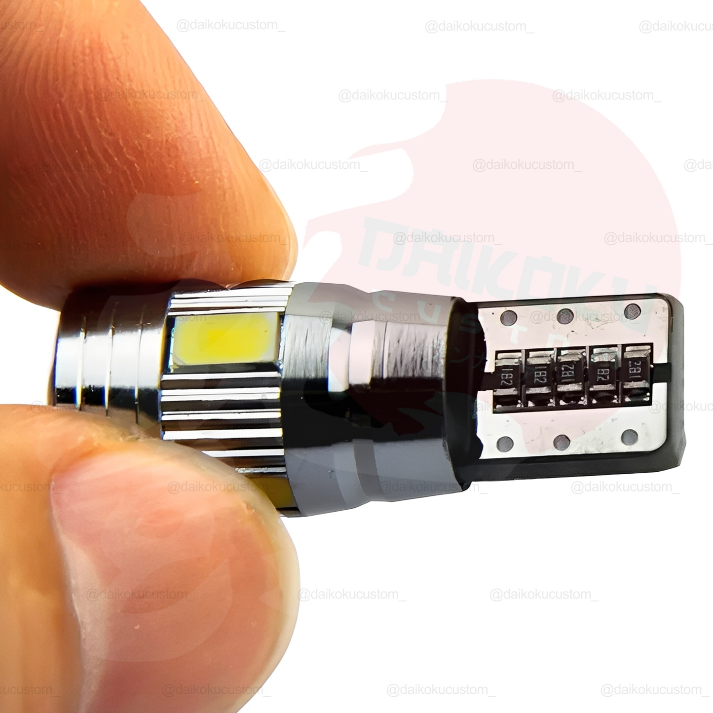 1 Ampolleta Led T10 Lupa 360 Gris 6 Led