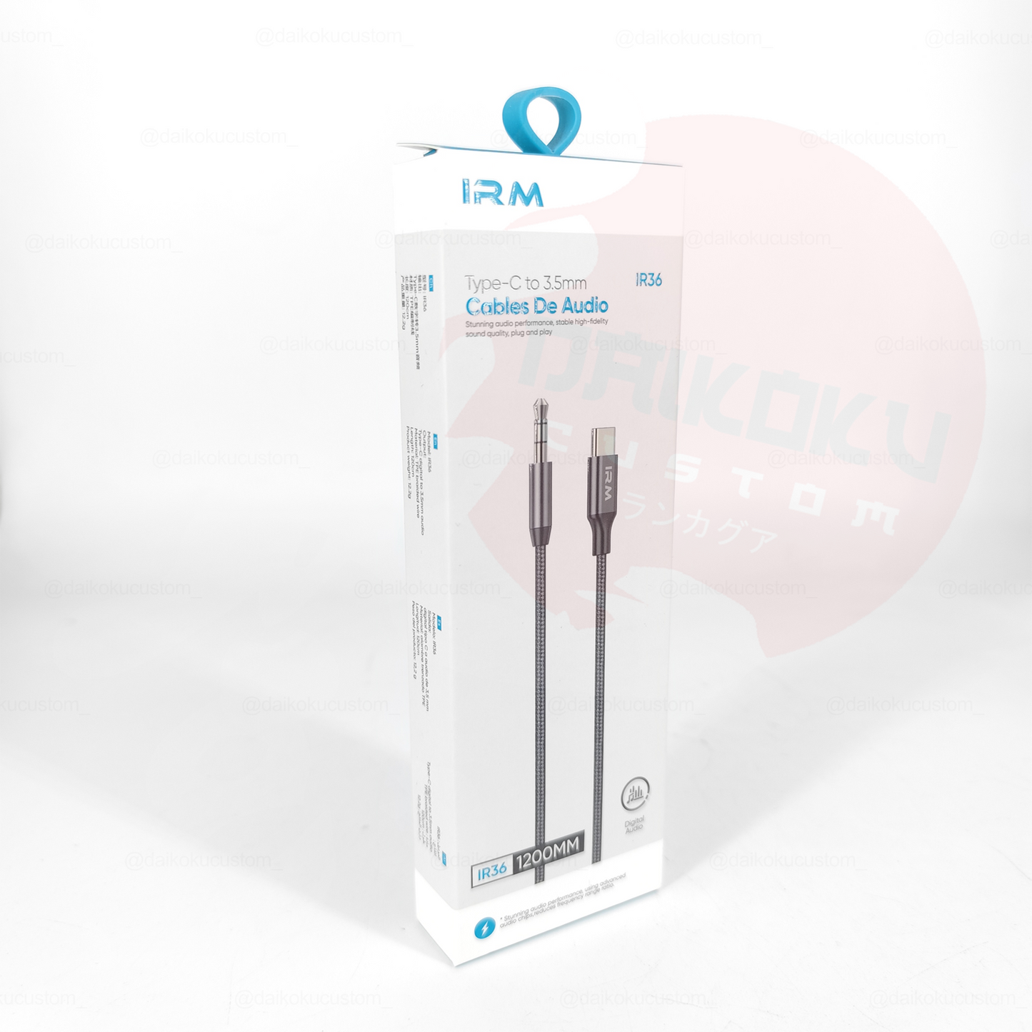 Cable Audio Auxiliar 120cm Tipo-C A 3.5 Mm Android Irm Ir36 61180