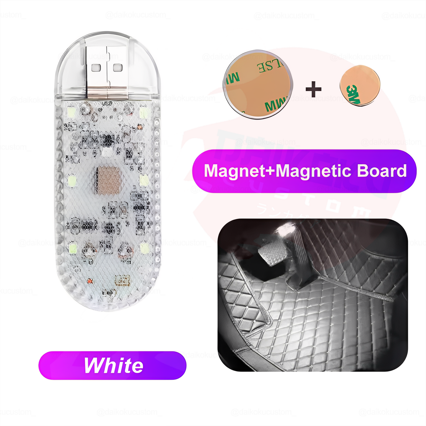 Luz Led Techo Usb Tactil Recargable + Iman Mod2