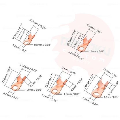 Caja Terminales SC Cobre 80pcs Diferentes Medidas