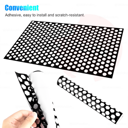 Vinilo Foco Panal Negro 48cm X 30cm (2 Unidades)