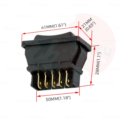 Boton Interruptor Alzavidrio 5 Pin (Repuesto) H53-44