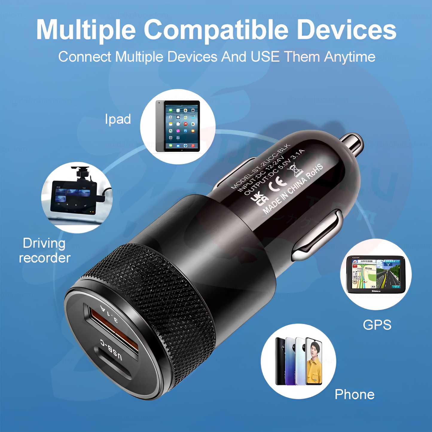 Cargador Celular 18w Carga Rapida 3.1a Usb Tipo-C Eco