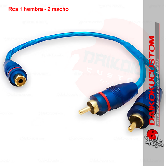 Cable Yee (1he+2ma) Largo Azul