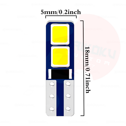 1 Ampolleta Led T5 Plana De 4 Led Blanco