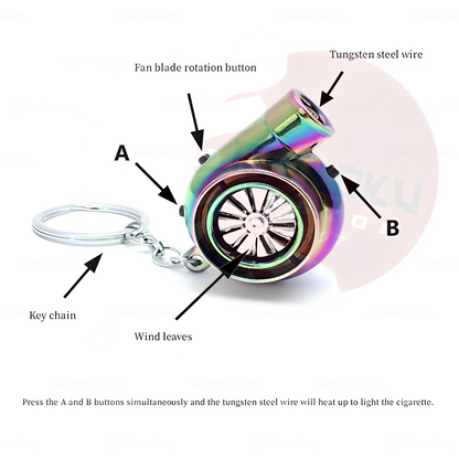 Llavero Turbo Encendedor + Sonido + Luz