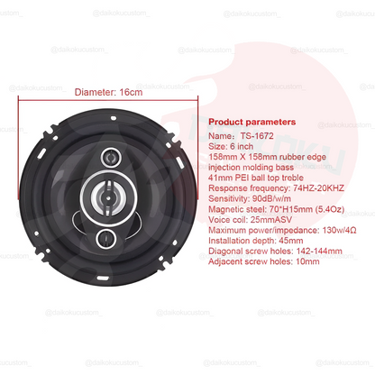 Parlantes 16cm 500w Pcinener TS-1672