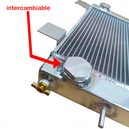 Radiador Aluminio 2 Celdas Universal 45mm 4 Salidas