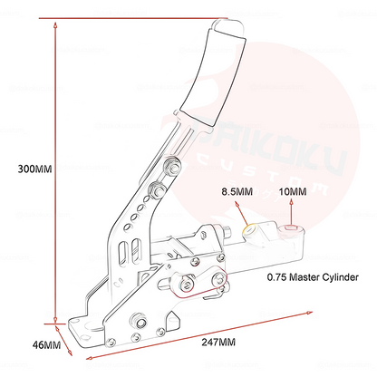 Freno Mano Hidraulico Tipo Drift E-Brake H40-10