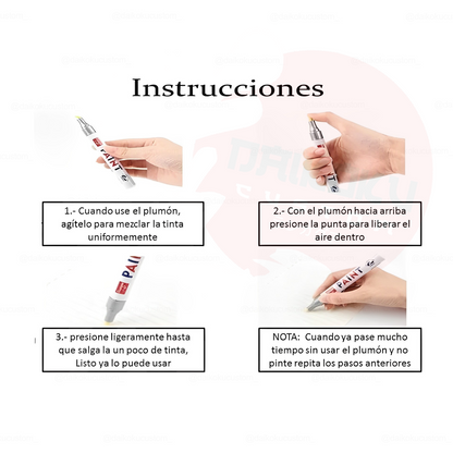 Lapiz Plumon Marcador Neumatico (Blanco)